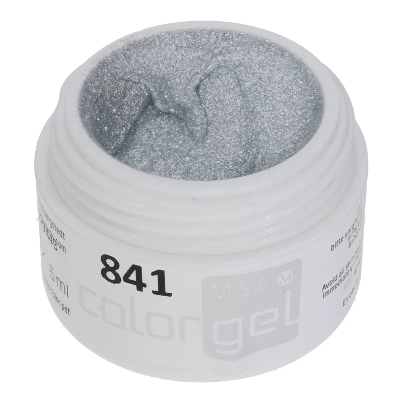 #841 Premium-GLITTER Color Gel 5ml Weiss