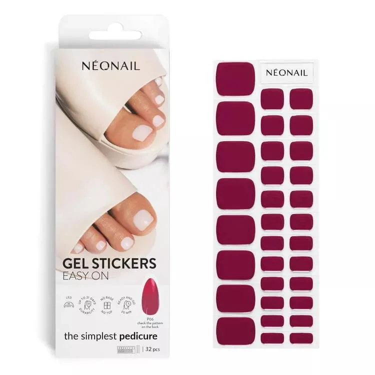 P06 - PEDIKÜRE GEL STICKERS EASY ON (Gel Wraps) NEONAIL