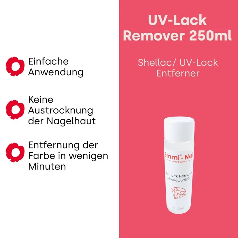 emmi Shellac UV-Lack Remover Studioqualität 250ml