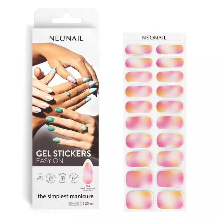 M14 - GEL STICKERS EASY ON (Gel Wraps) NEONAIL