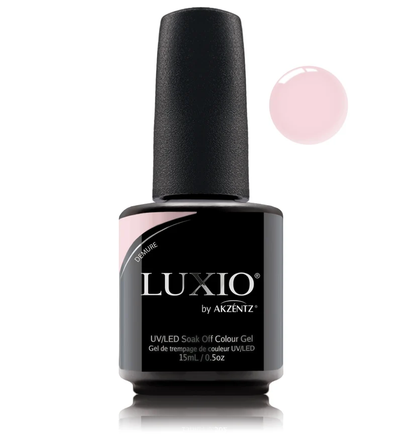 Luxio Demure (sheer) Warm Pink Gel nail polish