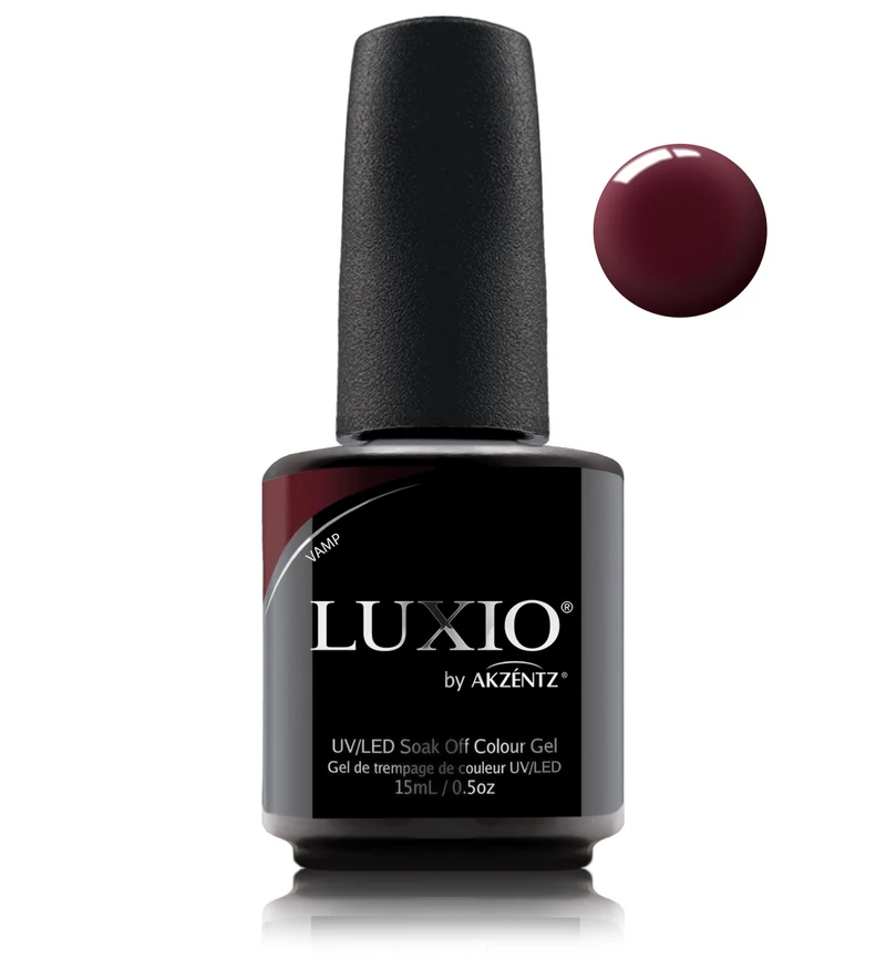 Luxio Vamp Dark Red Gel nail polish