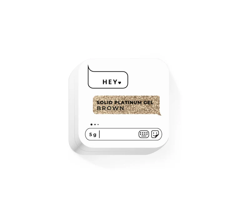BROWN - Solid Platinum Art Gel 5g HEYLOVE