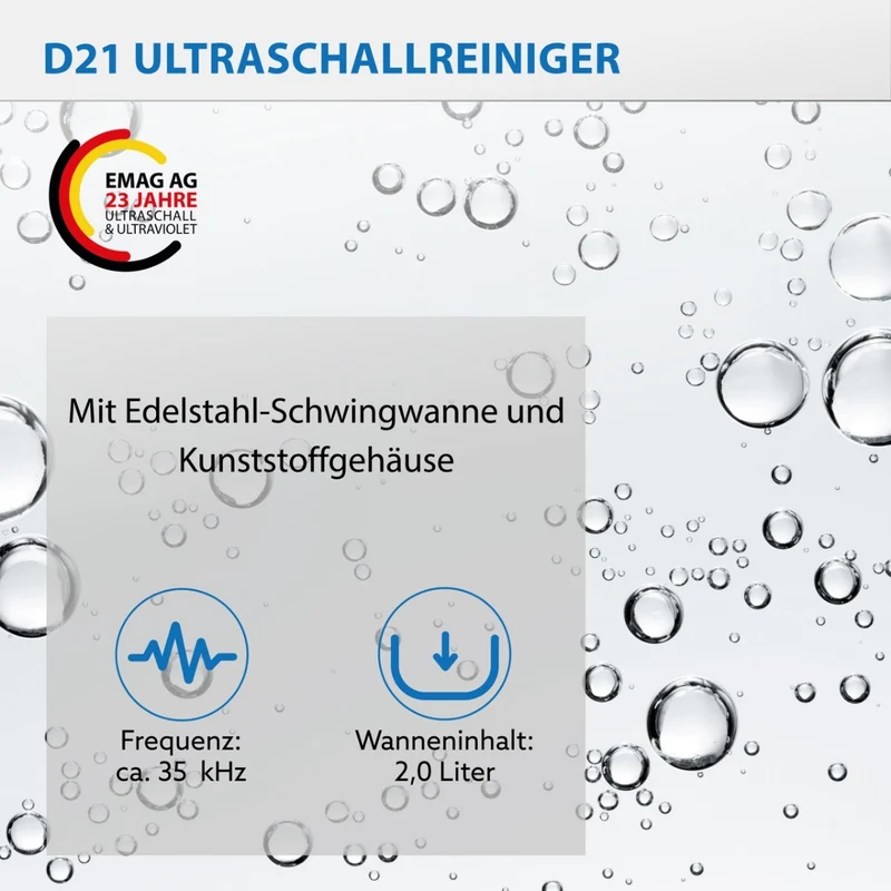 Ultraschallreiniger 2L Emmi-D21