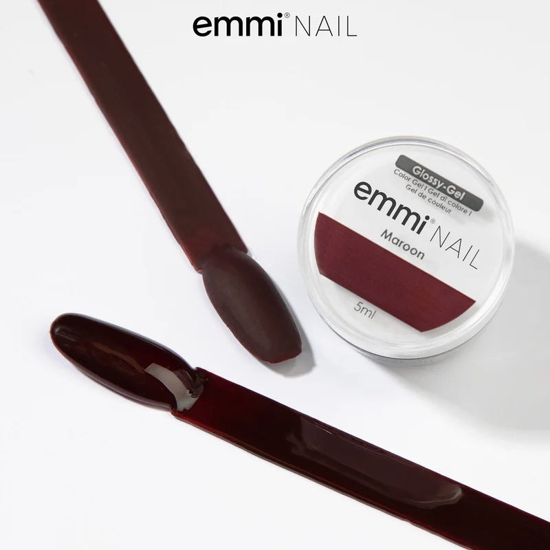 Glossy Farbgel Maroon 5ml | F217