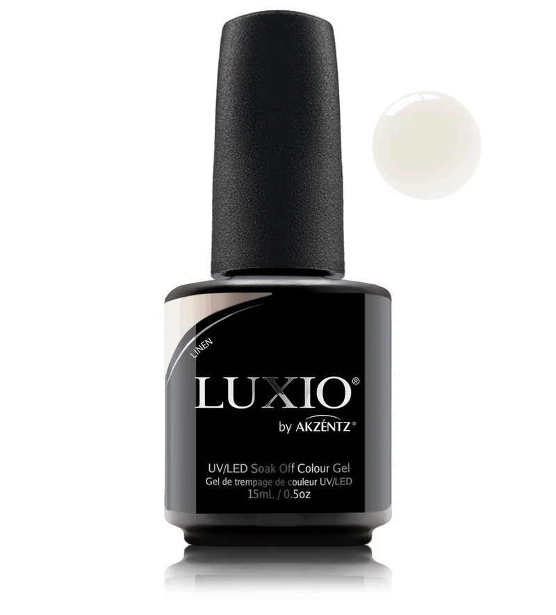 Luxio Linen (Sheer) White gel nail polish