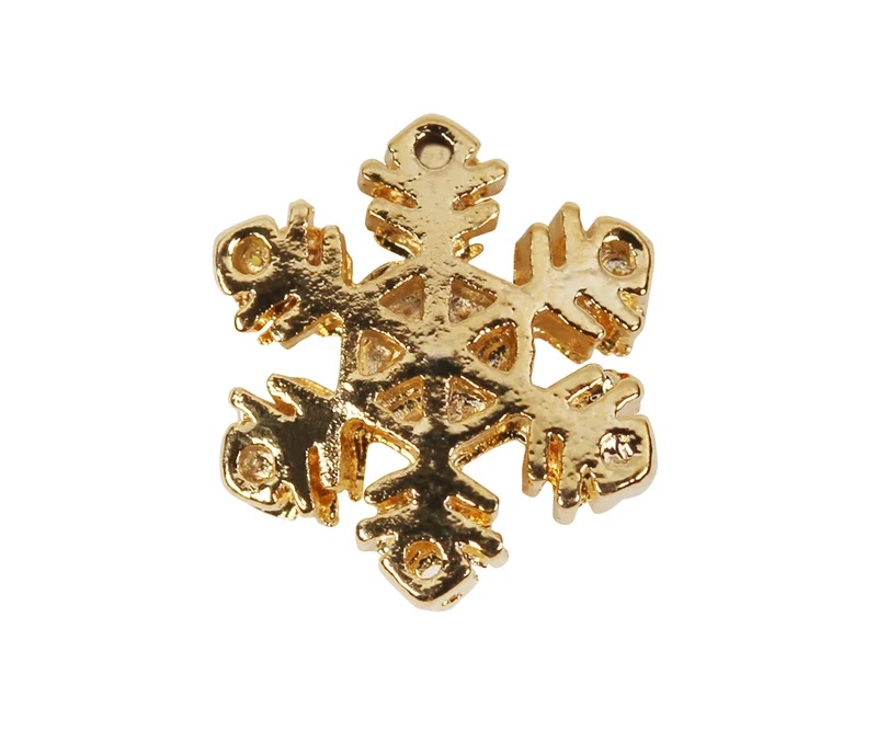 Nail Charm Schneeflocke gold