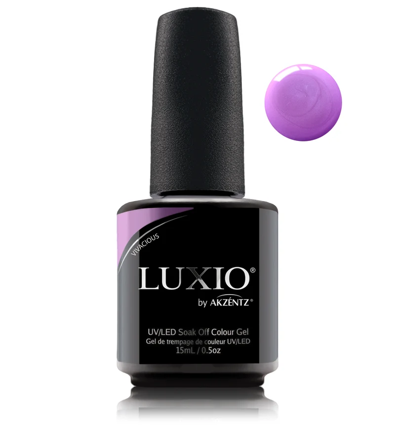 Luxio Vivacious Amethyst purple gel nail polish