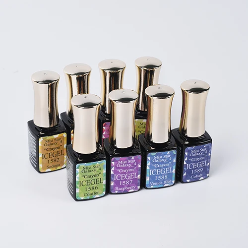 ICEGEL Crayon Mist Star Galaxy line gel polish, 8 colors 1582-1589