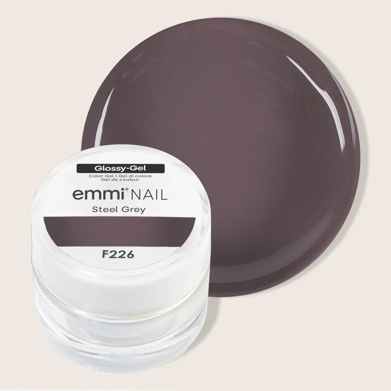 Glossy Farbgel Steel grey 5ml | F226