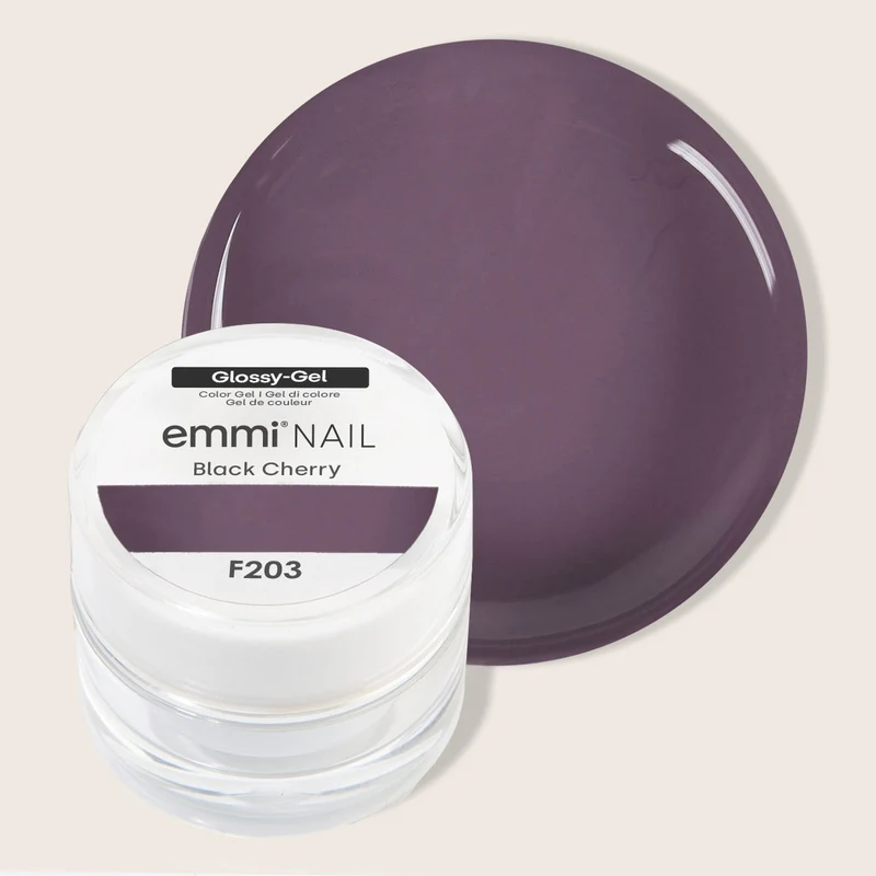 Glossy Farbgel Black cherry 5ml | F203
