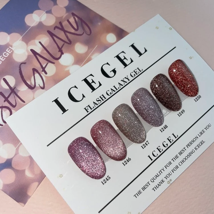 ICEGEL Flash Galaxy on / off gel polish 1245-1250