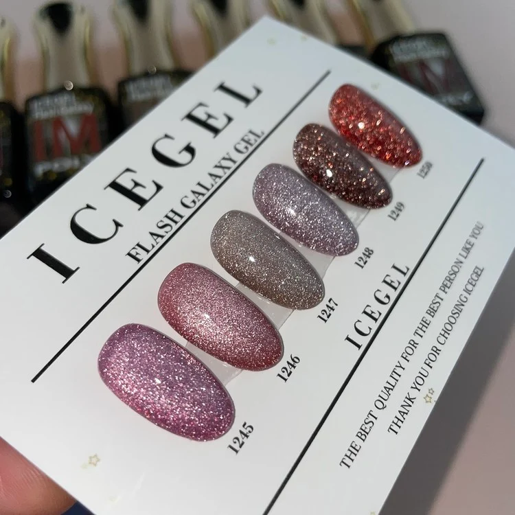 ICEGEL Flash Galaxy on / off gel polish 1245-1250
