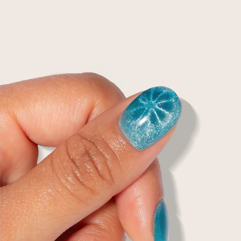Cat-Eye Magnet Pen - Flower & Stripes