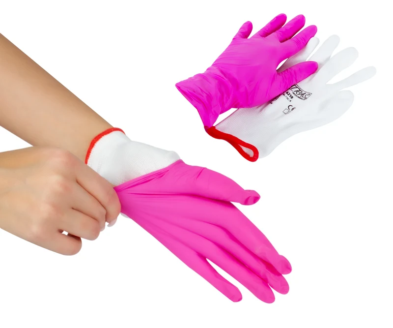 Nylonhandschuh Weiß Gr. S, 1 Paar