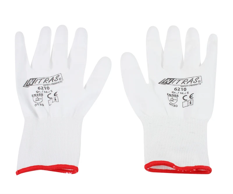 Nylonhandschuh Weiß Gr. S, 1 Paar