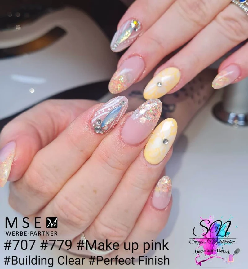 #779 Premium-GLITTER Color Gel 5ml Silber