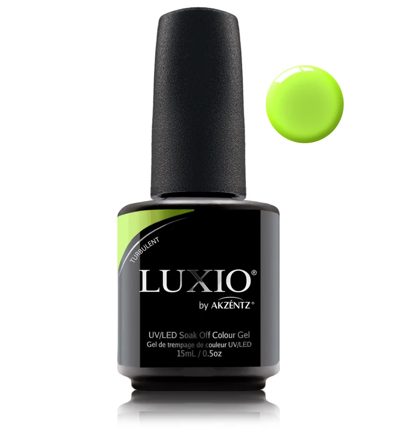 Luxio Turbulent Green gel nail polish