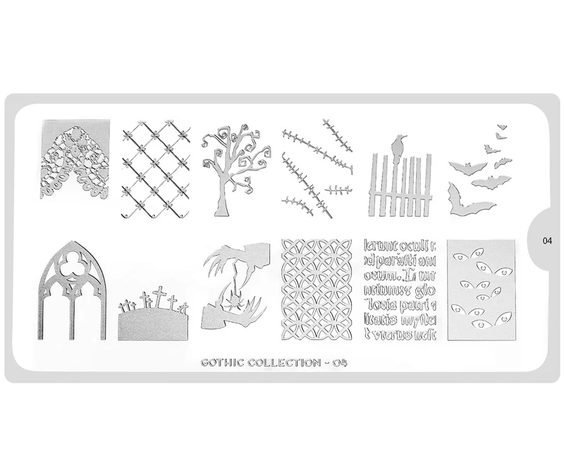 MoYou-London Schablone Gothic 04