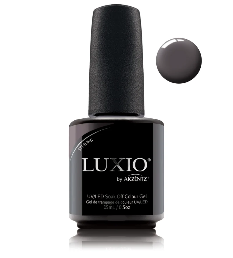 Luxio Sterling Grey gel nail polish