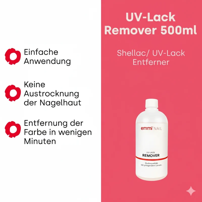 emmi Shellac UV-Lack Remover Studioqualität 500ml