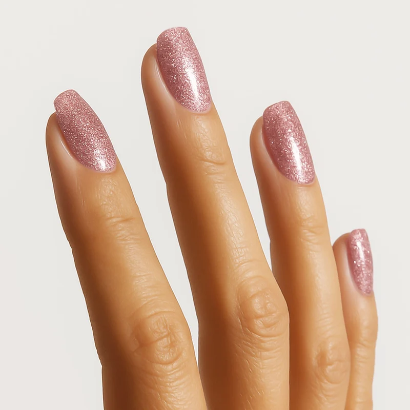 3-in-1 UV-Nagellack Quickie Glitter Rose 7,5ml | L044