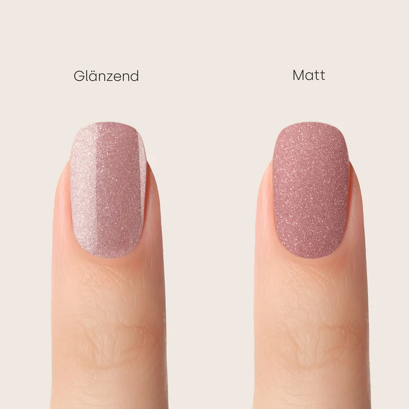 3-in-1 UV-Nagellack Quickie Glitter Rose 7,5ml | L044