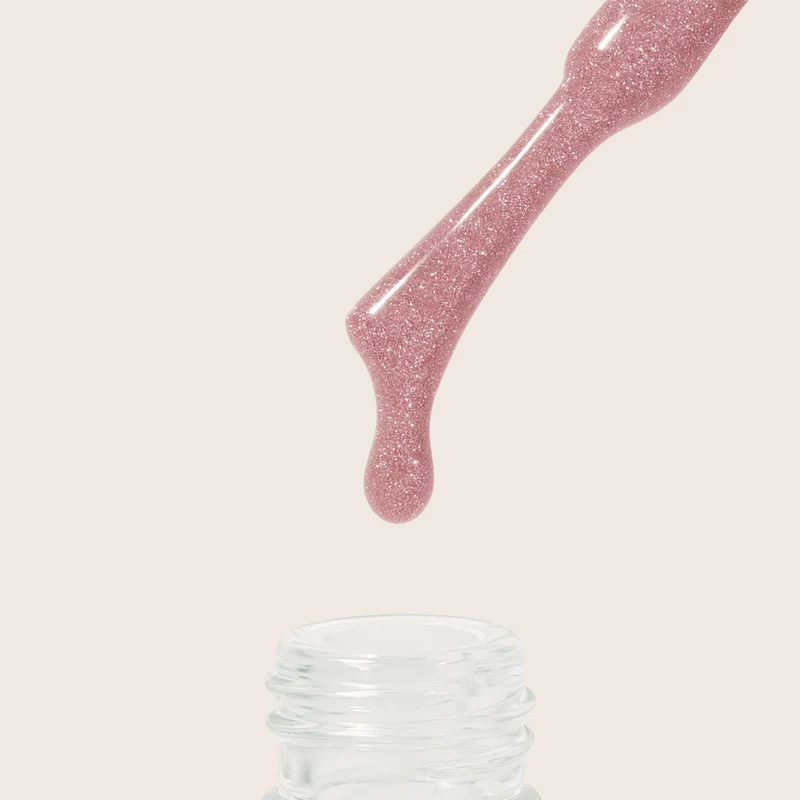 3-in-1 UV-Nagellack Quickie Glitter Rose 7,5ml | L044