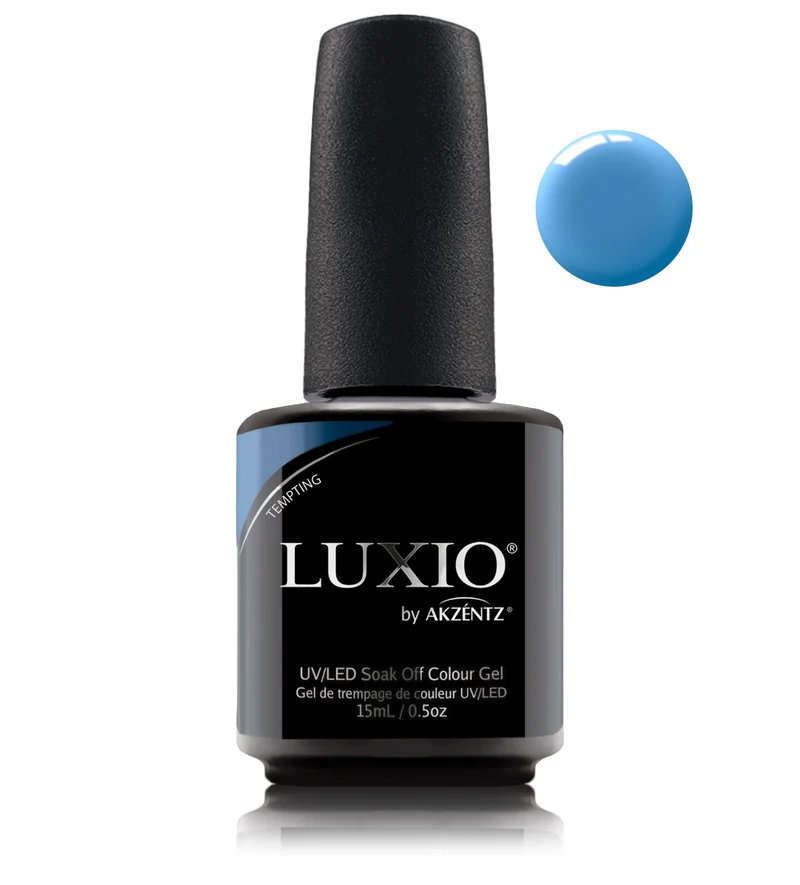 Luxio Tempting Blue gel nail polish