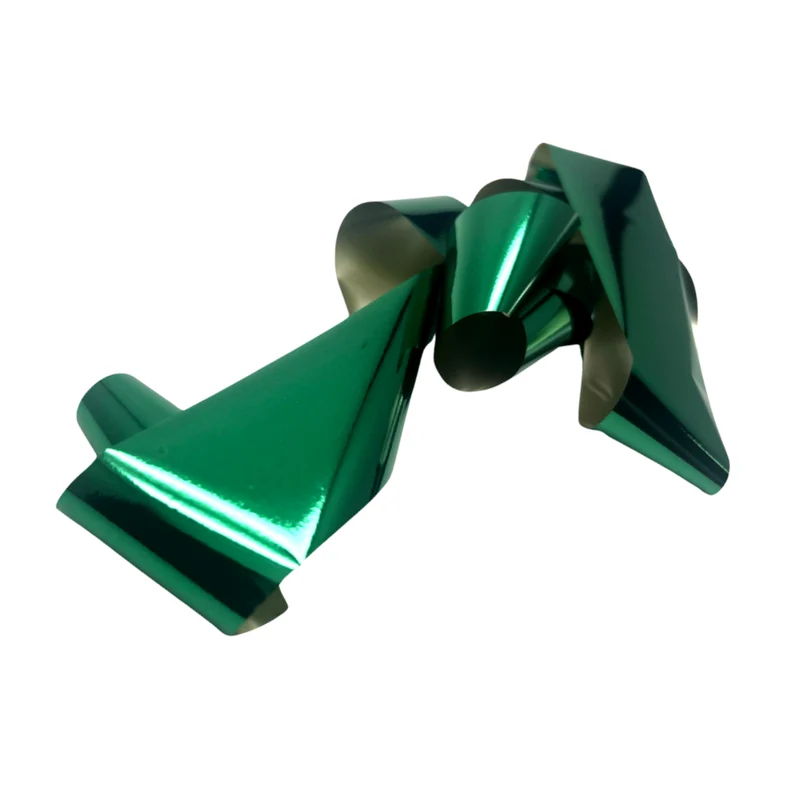 Green foil lines for nail art