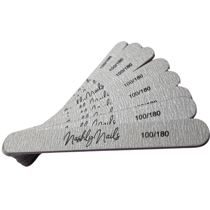 Straight nail files wood or foam center
