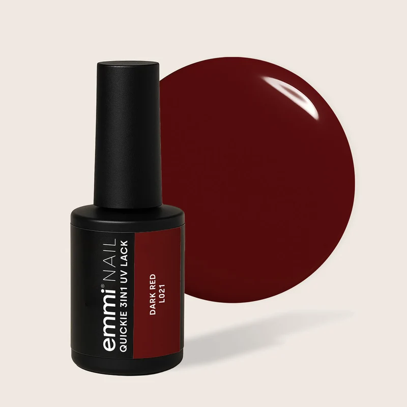 3-in-1 UV-Nagellack Quickie Dark Red 7,5ml | L021
