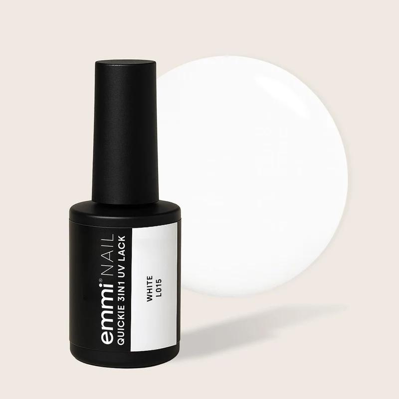 3-in-1 UV-Nagellack Quickie White 7,5ml | L015