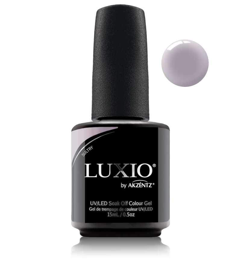 Luxio Sultry (semi-sheer) Purple grey gel nail polish