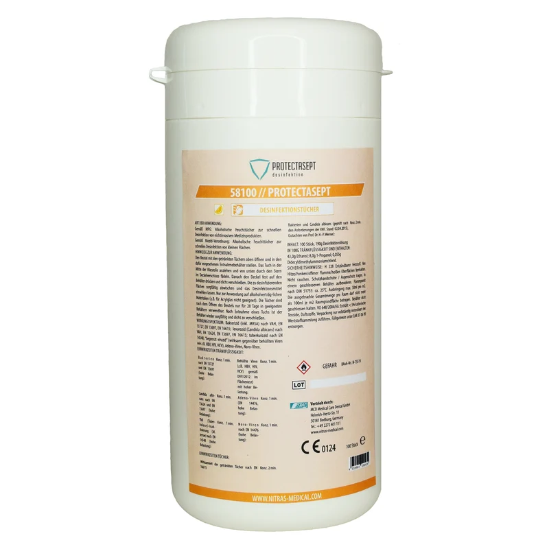 Desinfektionstücher in der Dose, 100 Blatt