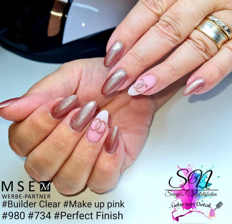 #734 Premium-GLITTER Gel 5ml Rosa