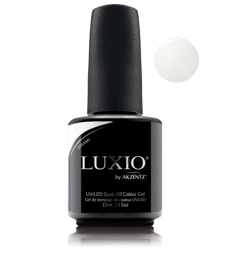 Luxio Dreamy cloud white (micro Shimmer) Gel nail polish
