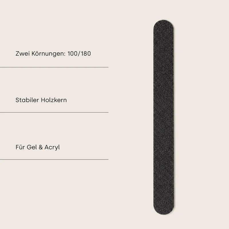 Holzkernfeile schwarz 100/180