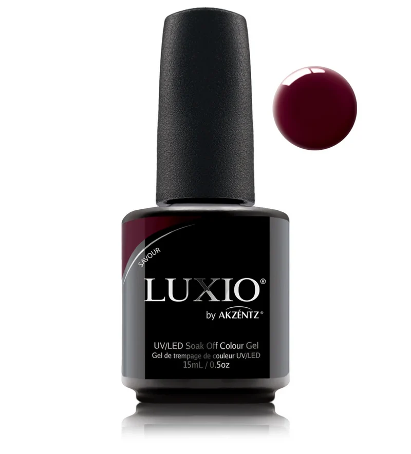 Luxio Savour Red gel nail polish