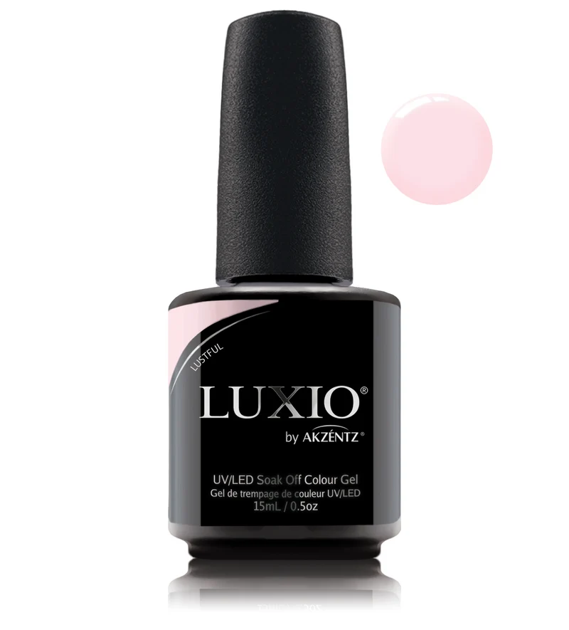 Luxio Lustful Light pink gel nail polish
