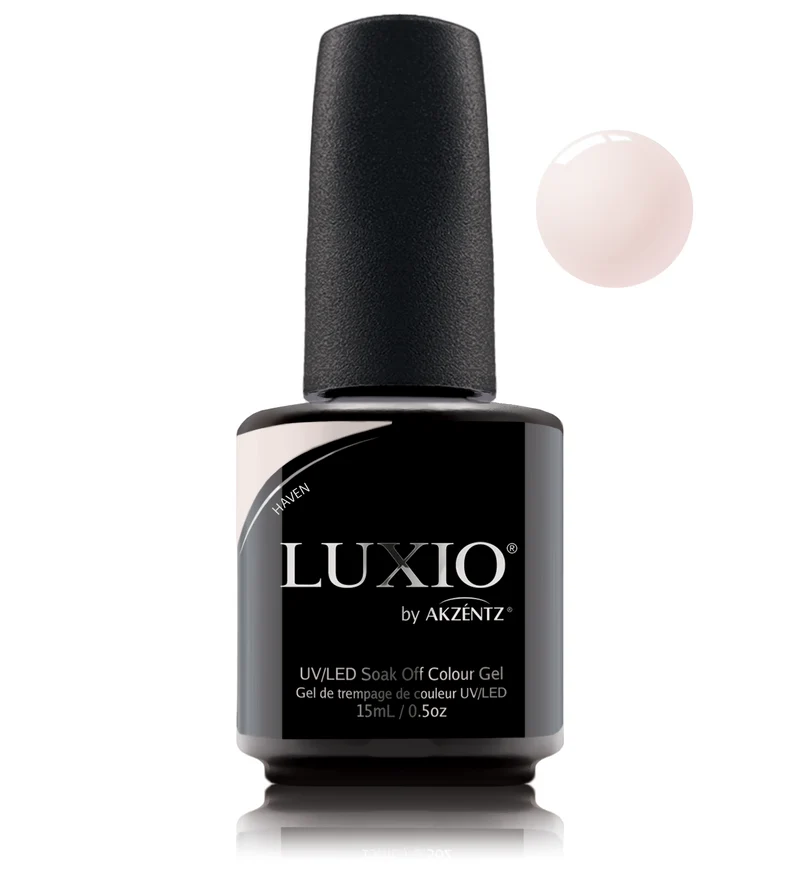 Luxio Haven Nude pink gel nail polish