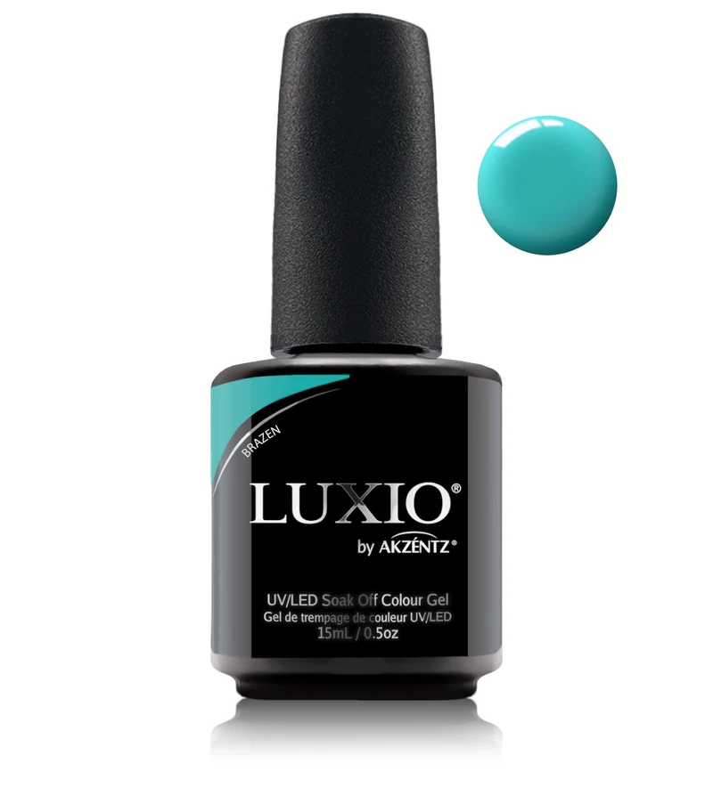 Luxio Brazen Teal gel nail polish