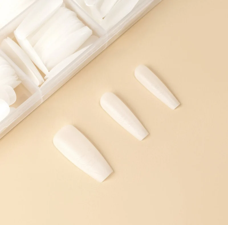BALERINA WHITE - EASY GEL TIPS (soft gel tips) 360stk ECLAIR