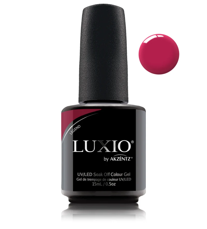 Luxio Legend Berry red gel nail polish
