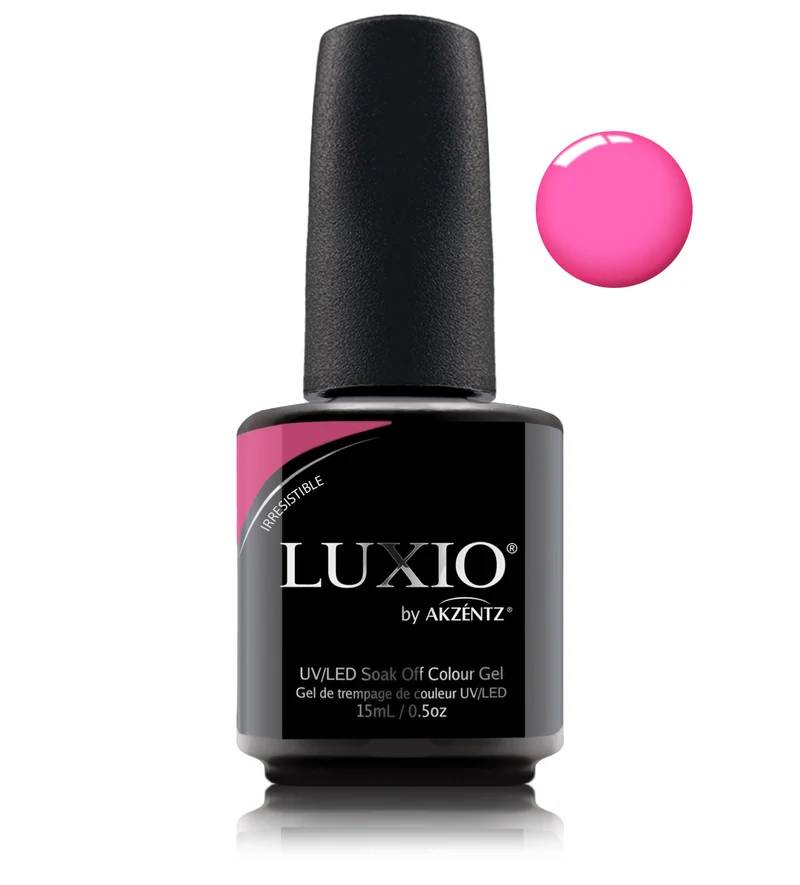 Luxio Irresistible Bright pink nail polish