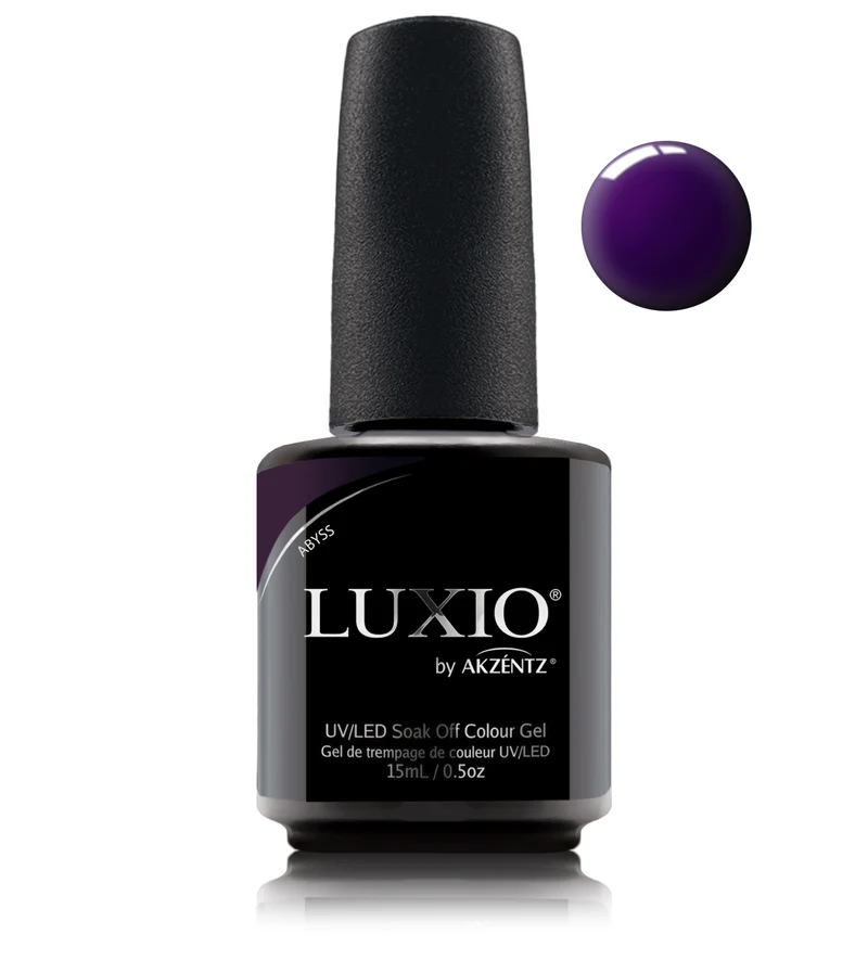Luxio Abyss Dark purple gel nail polish