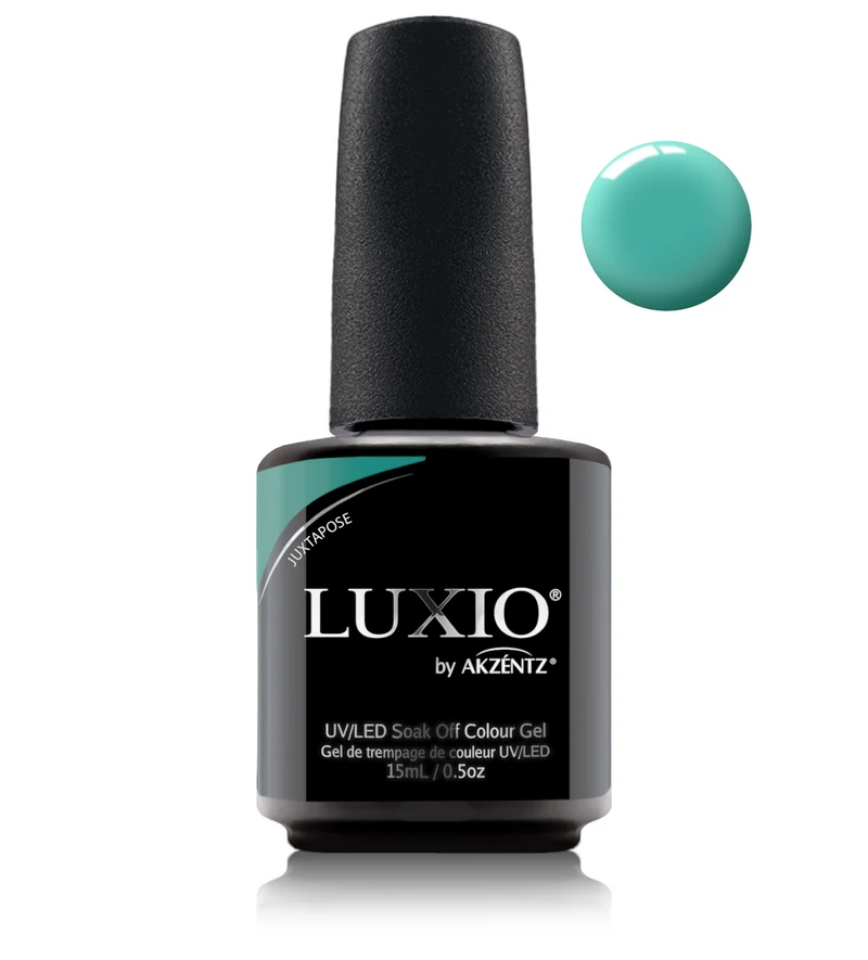 Luxio Juxtapose Teal gel nail polish