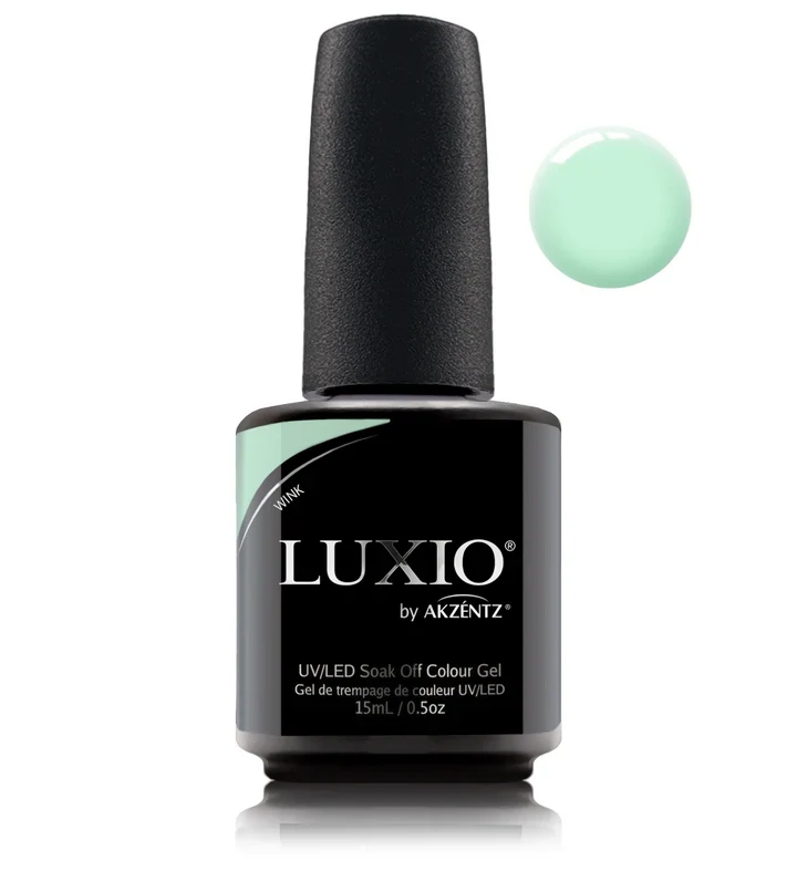 Luxio Wink Minty Green Gel nail polish