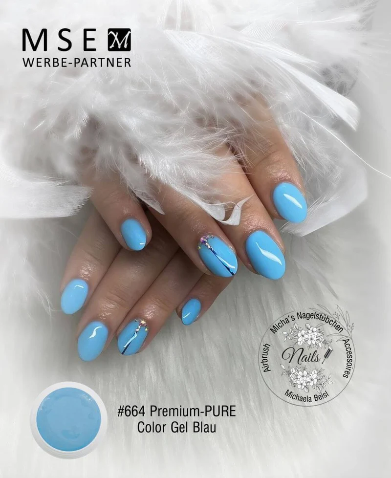 #664 Premium-PURE Color Gel 5ml Blau
