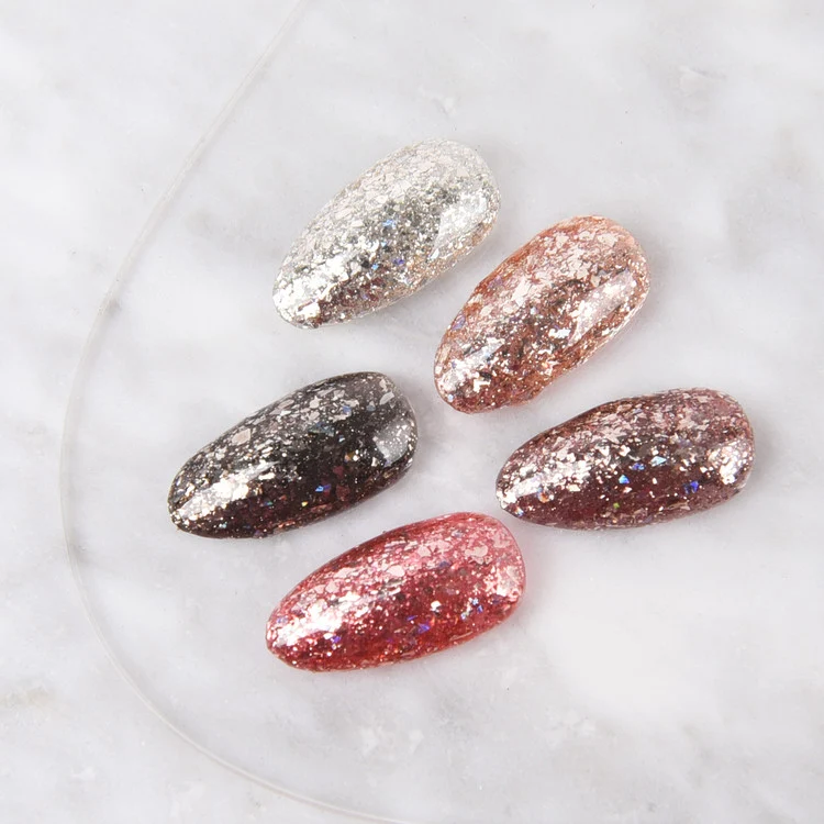 ICEGEL Celeb Sparkling gel nail polish 1634-1638